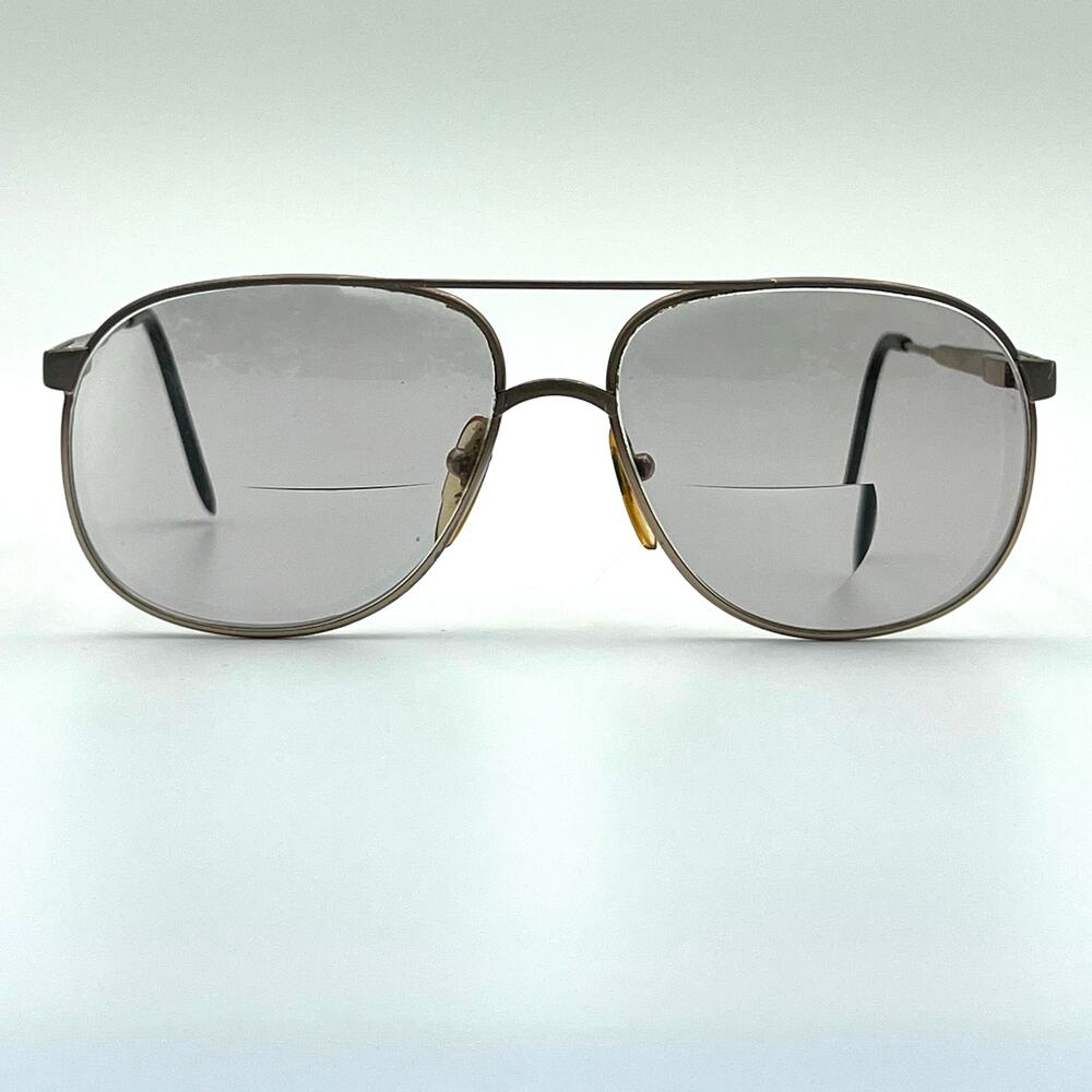 Vintage Marcolin Eyeglass Frames Italy Silver Metal Aviator Optical 6002 V1 90s